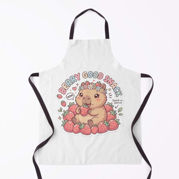 Item preview, Cute Kawaii Berry Good Snack Capybara Sticker | Anime Style Snack-o-saurus Chibi Rodent Art | Strawberry Sticker designed and sold by Chipkooo.