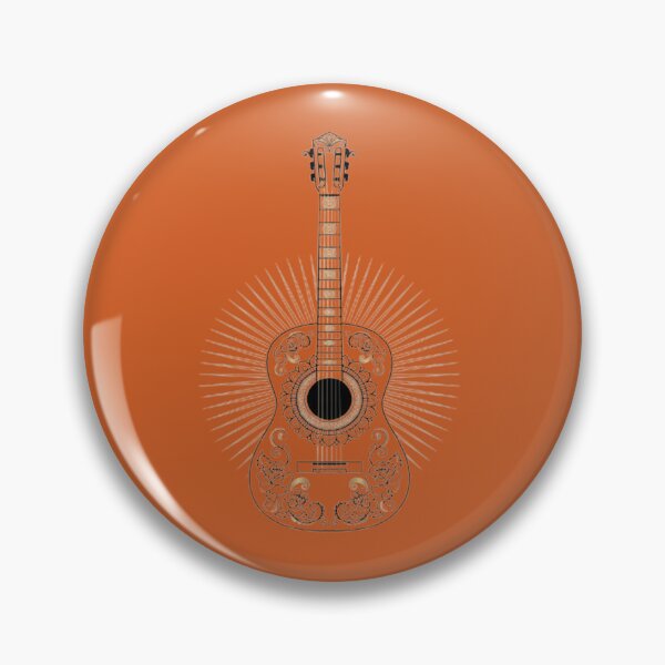Item preview, Vintage Floral Classical Acoustic Guitar Decorative Art Design designed and sold by Craft99.