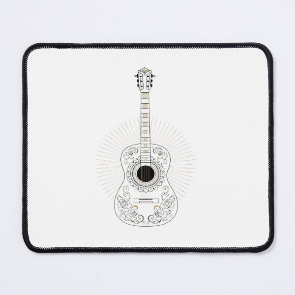 Item preview, Vintage Floral Classical Acoustic Guitar Decorative Art Design designed and sold by Craft99.