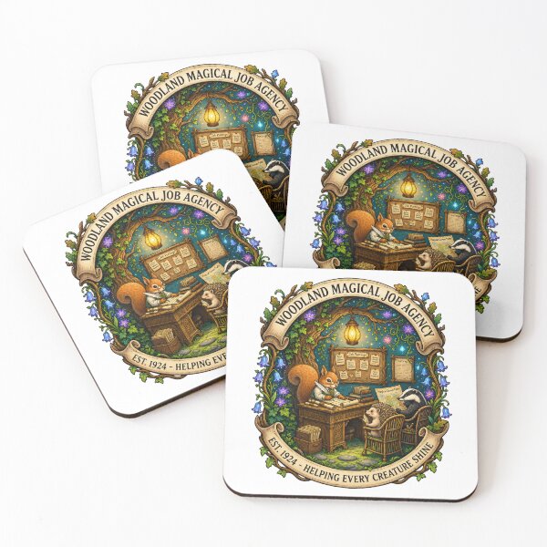 Item preview, Woodland Magical Job Agency | Fantasy Employment Office | Enchanted Career Center | Woodland Animals | Storybook Fantasy | Cottagecore designed and sold by MrDev.