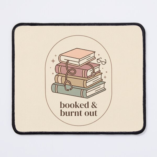 Item preview, Booked and Burnt Out Funny Retro Student Nurse Gift Design designed and sold by Dantin.