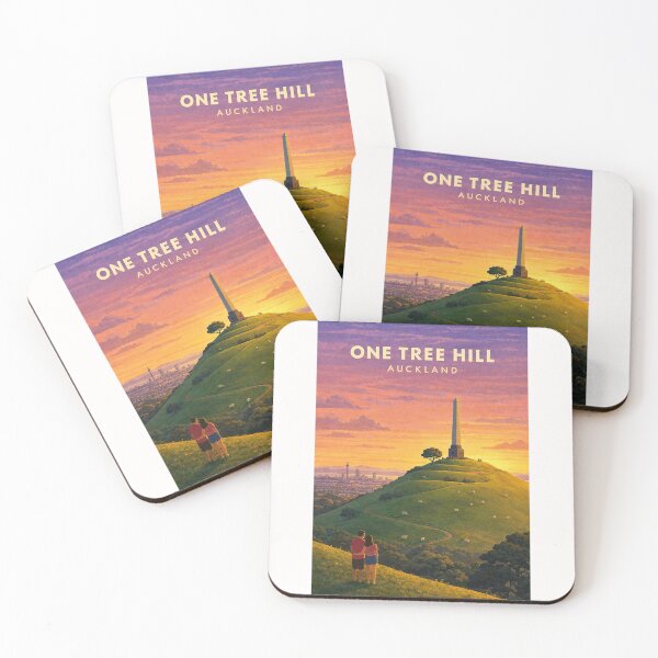 Item preview, One Tree Hill Maungakiekie Auckland Skyline and Cornwall Park designed and sold by Places On Earth.