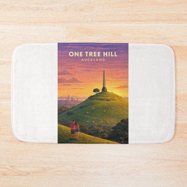 Item preview, One Tree Hill Maungakiekie Auckland Skyline and Cornwall Park designed and sold by Places On Earth.