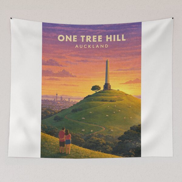 Artikelvorschau, One Tree Hill, Maungakiekie, Auckland Skyline und Cornwall Park entworfen und verkauft von Places On Earth.