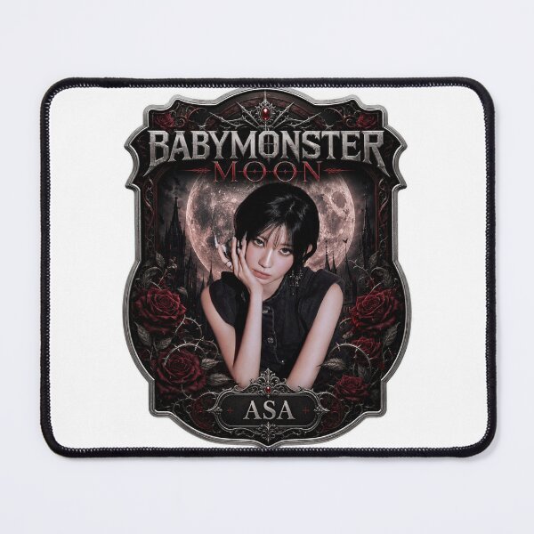 Item preview, Dark Gothic Asa BABYMONSTER Red Moon Graphic Artwork designed and sold by Valereekmerch.