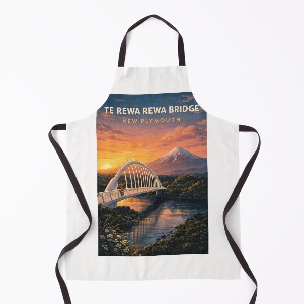 Item preview, Te Rewa Rewa Bridge with Mount Taranaki New Plymouth New Zealand designed and sold by Places On Earth.