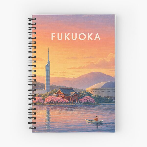 Item preview, Fukuoka Skyline with Fukuoka Tower and Hakata Bay Japan designed and sold by Places On Earth.