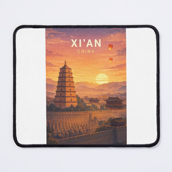 Item preview, Xi'an Giant Wild Goose Pagoda and Terracotta Army Shaanxi China designed and sold by Places On Earth.