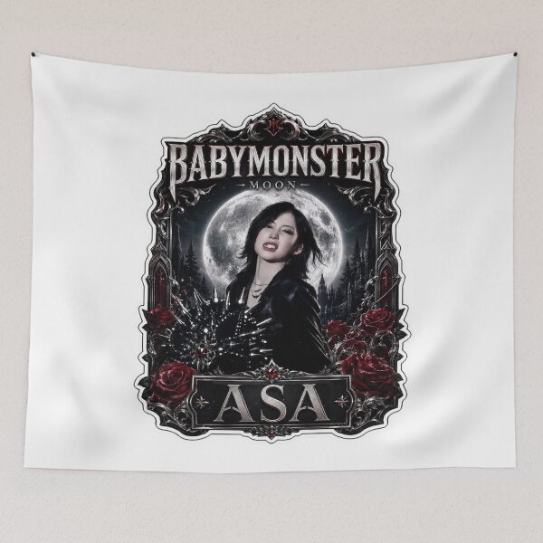 Item preview, BABYMONSTER Asa Choom Vampire Moon Aesthetic Design designed and sold by Valereekmerch.