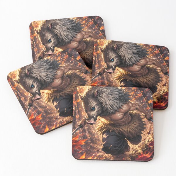 Item preview, Inosuke Hashibira Demon Slayer Autumn Forest Sprint designed and sold by Dashsopaner.