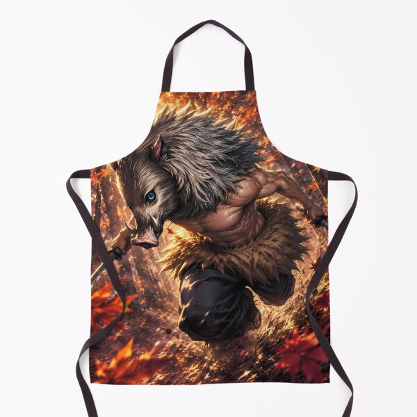 Item preview, Inosuke Hashibira Demon Slayer Autumn Forest Sprint designed and sold by Dashsopaner.