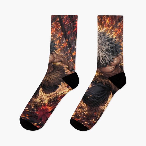 Item preview, Inosuke Hashibira Demon Slayer Autumn Forest Sprint designed and sold by Dashsopaner.
