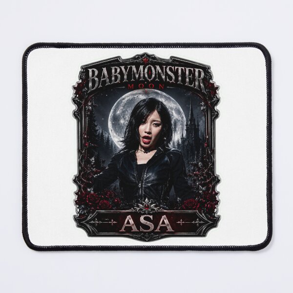 Item preview, Vibrant Asa BABYMONSTER Cyber Vampire Moon Fanmade Merch designed and sold by Valereekmerch.