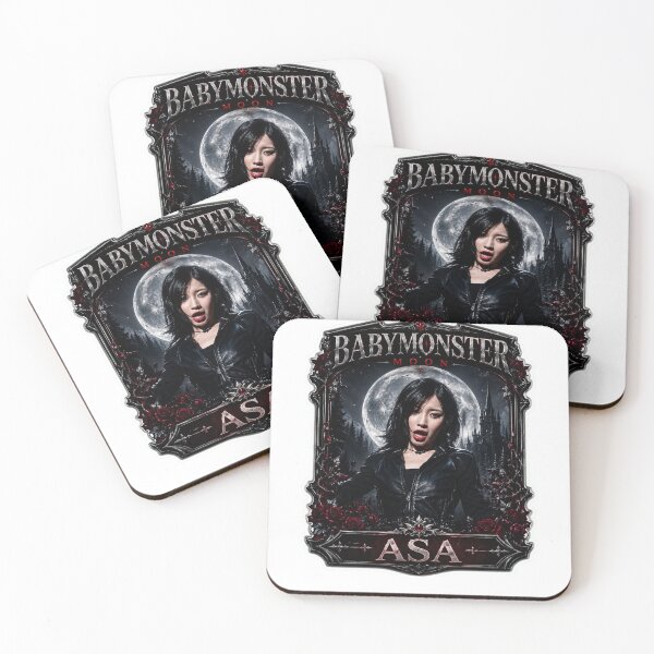 Item preview, Vibrant Asa BABYMONSTER Cyber Vampire Moon Fanmade Merch designed and sold by Valereekmerch.