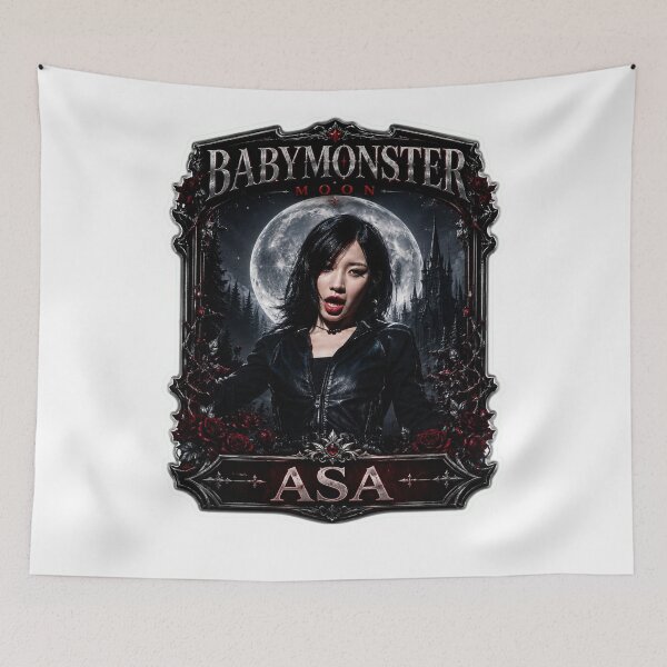Item preview, Vibrant Asa BABYMONSTER Cyber Vampire Moon Fanmade Merch designed and sold by Valereekmerch.
