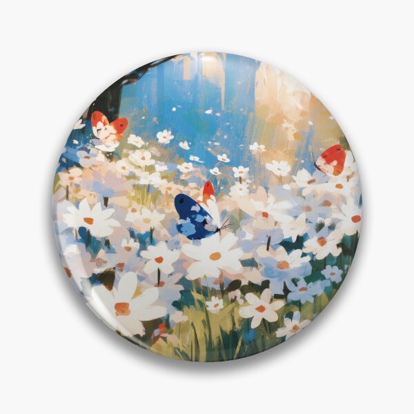 Item preview, Butterflies Dancing in a Daisy Meadow designed and sold by Dusk Atelier.