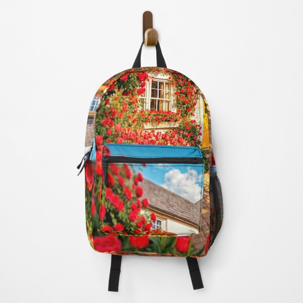 Item preview, Charming cottage with abundant red roses designed and sold by The Empire Of Digital Art..