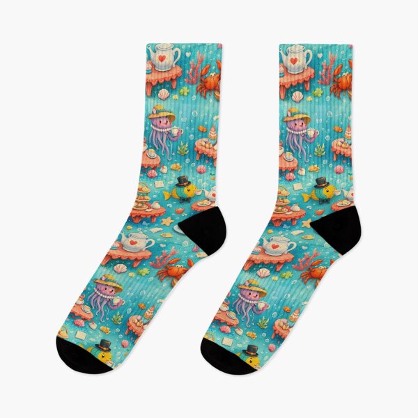 Item preview, Underwater Tea Party Pattern designed and sold by Shadowframe Studios.