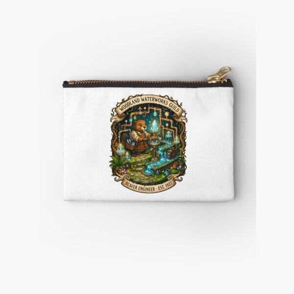 Item preview, Woodland Waterworks Guild | Fantasy Beaver Engineer | Magical Waterworks | Enchanted Plumbing Guild | Cottagecore Fantasy | Storybook Art designed and sold by MrDev.