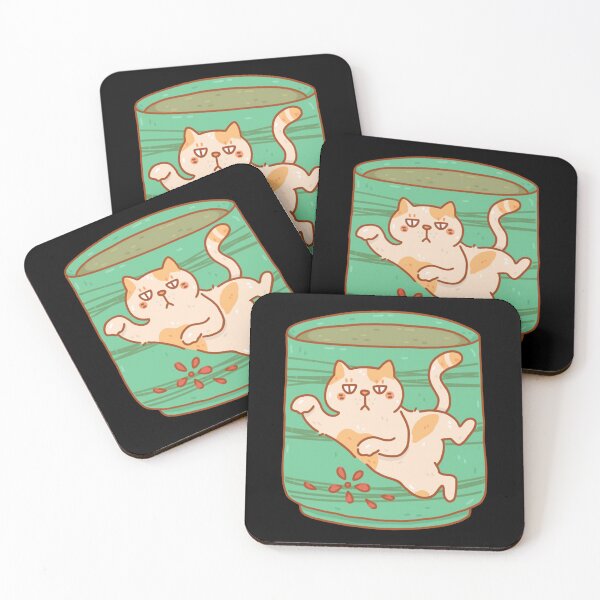 Item preview, Matcha Cat Cute Kawaii Green Tea Beverage Graphic designed and sold by krowsunna.