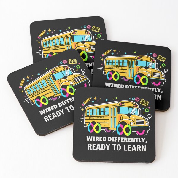 Item preview, Wired Differently Ready To Learn Neurodiversity School Bus designed and sold by ilhamharon530.
