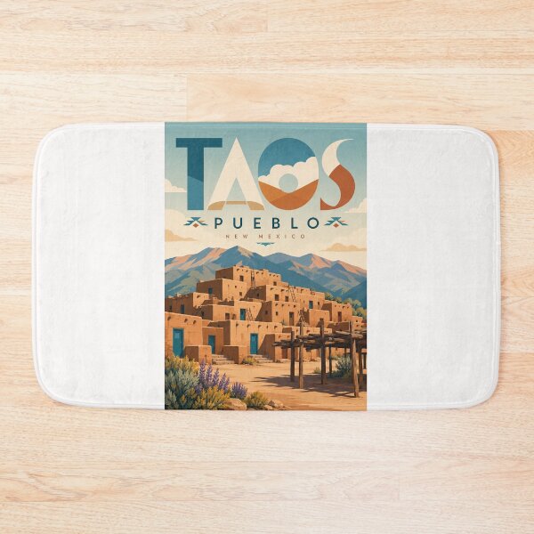 Item preview, Taos Pueblo Historic Adobe Village beneath the Sangre de Cristo Mountains, New Mexico designed and sold by Places On Earth.