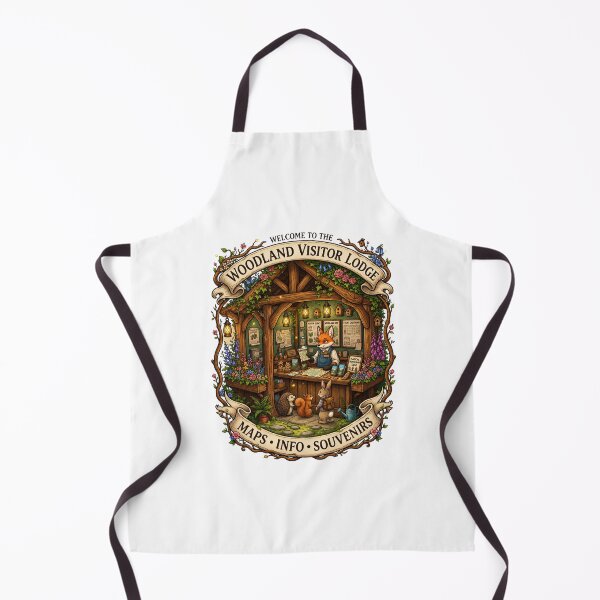 Item preview, Woodland Visitor Lodge | Fantasy Visitor Center | Enchanted Forest Welcome Center | Woodland Animals | Cottagecore Fantasy | Storybook Art designed and sold by MrDev.