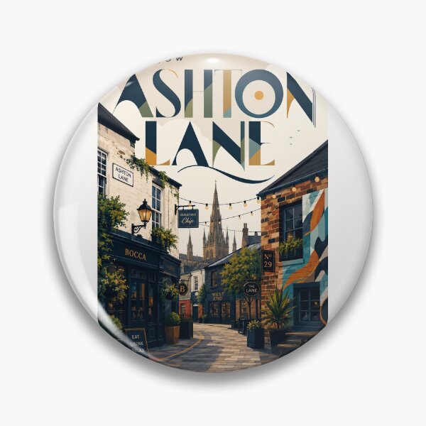 Item preview, Glasgow Ashton Lane Historic West End Street, Scotland designed and sold by Places On Earth.