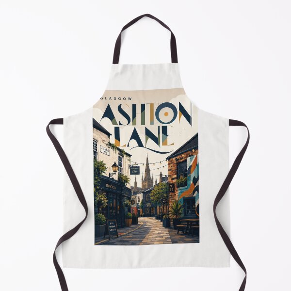 Item preview, Glasgow Ashton Lane Historic West End Street, Scotland designed and sold by Places On Earth.