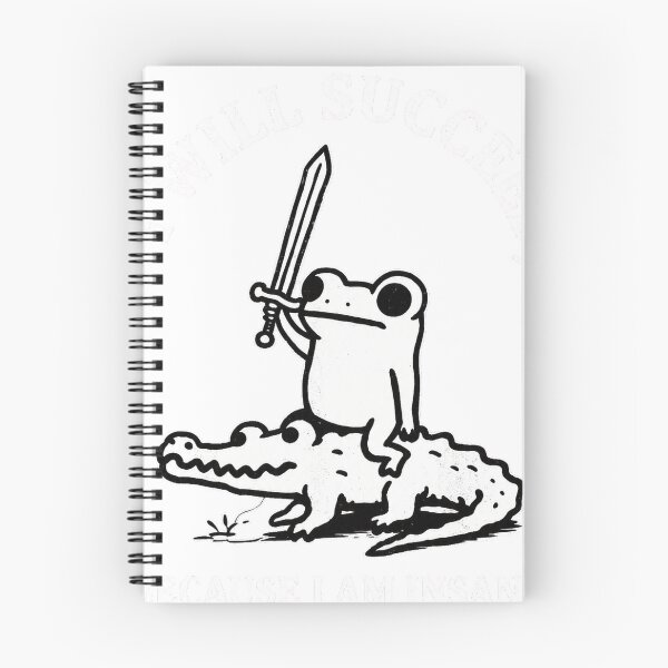 Item preview, I Will Succeed Because I Am Insane Frog Crocodile designed and sold by KireVeronica.