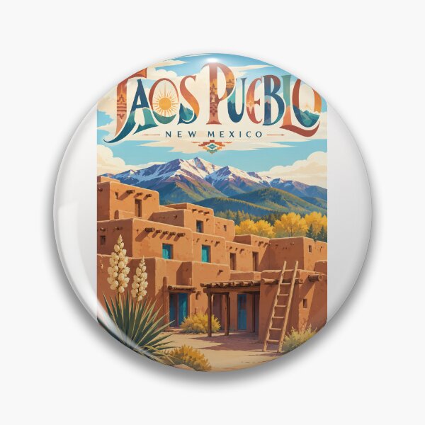 Item preview, Taos Pueblo Ancient Multistory Adobe Settlement in the Sangre de Cristo Mountains, New Mexico designed and sold by Places On Earth.