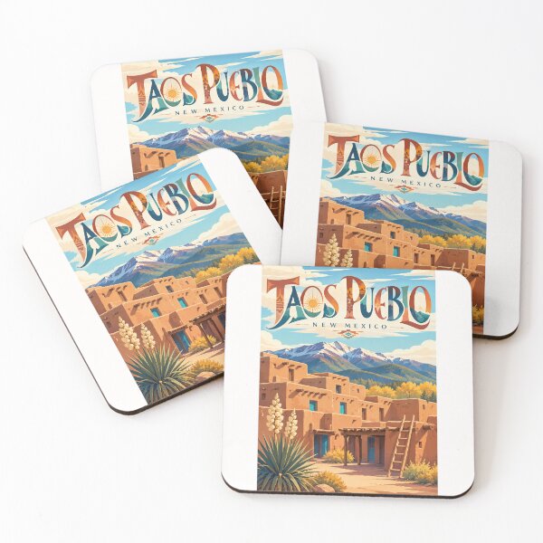 Item preview, Taos Pueblo Ancient Multistory Adobe Settlement in the Sangre de Cristo Mountains, New Mexico designed and sold by Places On Earth.
