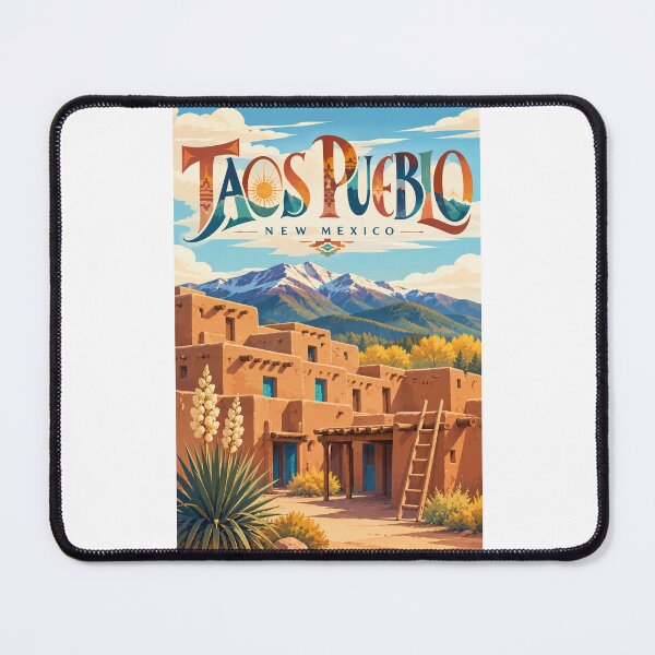 Item preview, Taos Pueblo Ancient Multistory Adobe Settlement in the Sangre de Cristo Mountains, New Mexico designed and sold by Places On Earth.