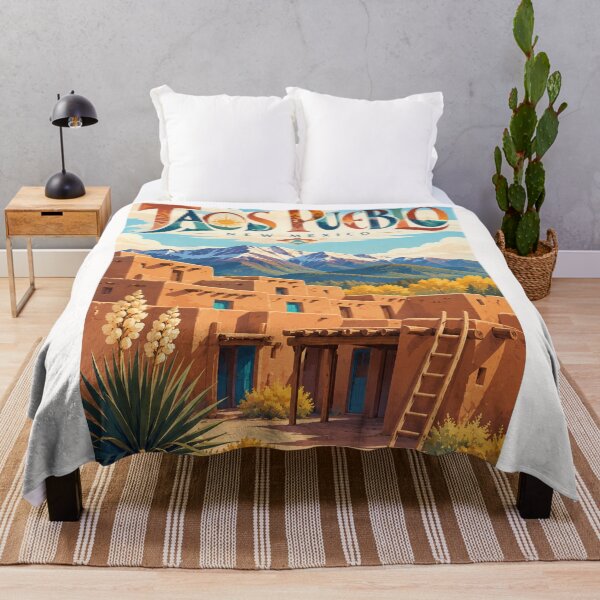 Item preview, Taos Pueblo Ancient Multistory Adobe Settlement in the Sangre de Cristo Mountains, New Mexico designed and sold by Places On Earth.