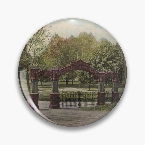 Item preview, Trans-Allegheny Lunatic Asylum (Weston, West Virginia) Vintage Postcard – Entrance designed and sold by GhostlyWorld.
