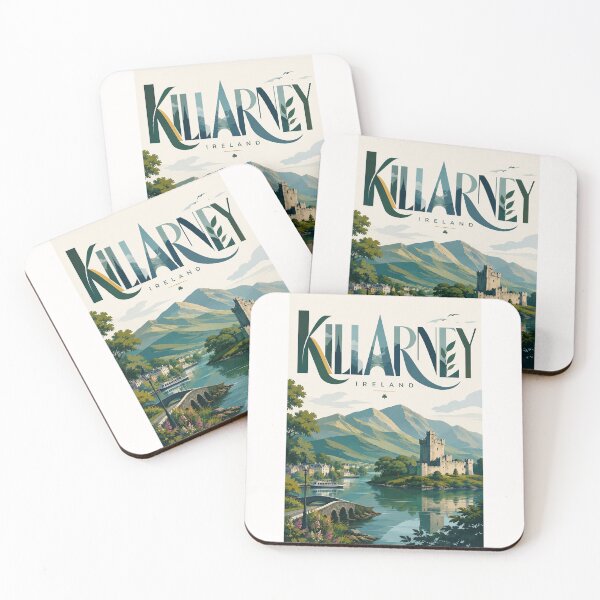 Item preview, Killarney National Park and Ross Castle beside Lough Leane, County Kerry Ireland designed and sold by Places On Earth.