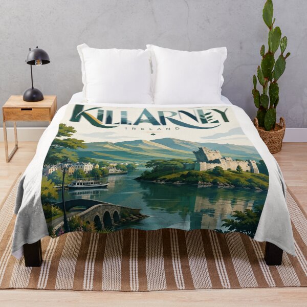 Item preview, Killarney National Park and Ross Castle beside Lough Leane, County Kerry Ireland designed and sold by Places On Earth.
