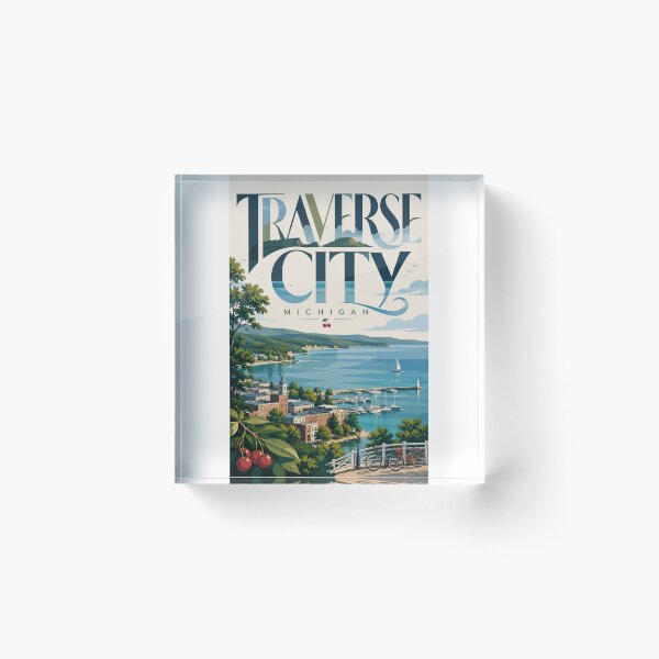 Item preview, Traverse City Michigan Waterfront on Grand Traverse Bay designed and sold by Places On Earth.