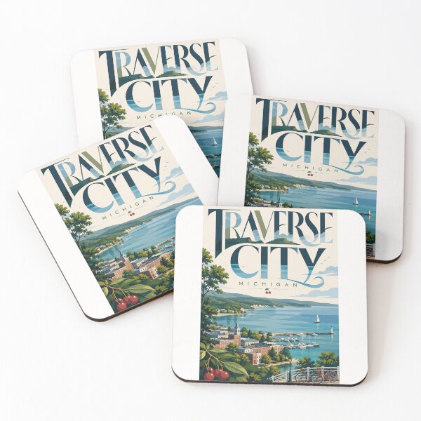 Item preview, Traverse City Michigan Waterfront on Grand Traverse Bay designed and sold by Places On Earth.