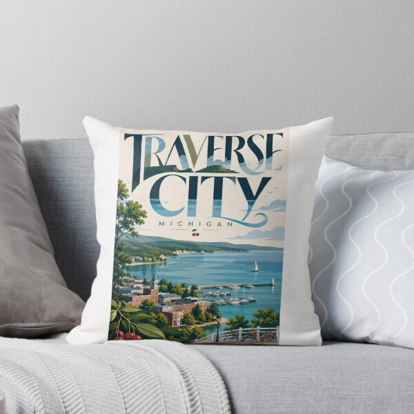Item preview, Traverse City Michigan Waterfront on Grand Traverse Bay designed and sold by Places On Earth.