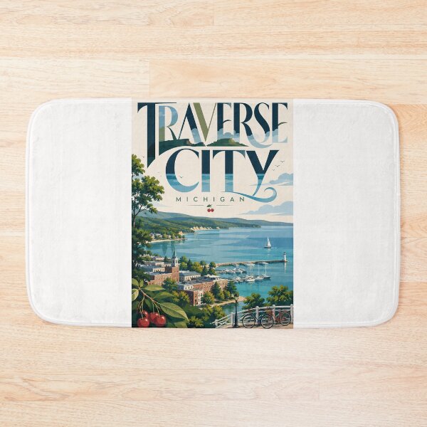 Item preview, Traverse City Michigan Waterfront on Grand Traverse Bay designed and sold by Places On Earth.