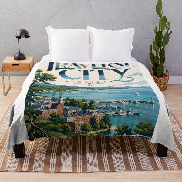 Item preview, Traverse City Michigan Waterfront on Grand Traverse Bay designed and sold by Places On Earth.