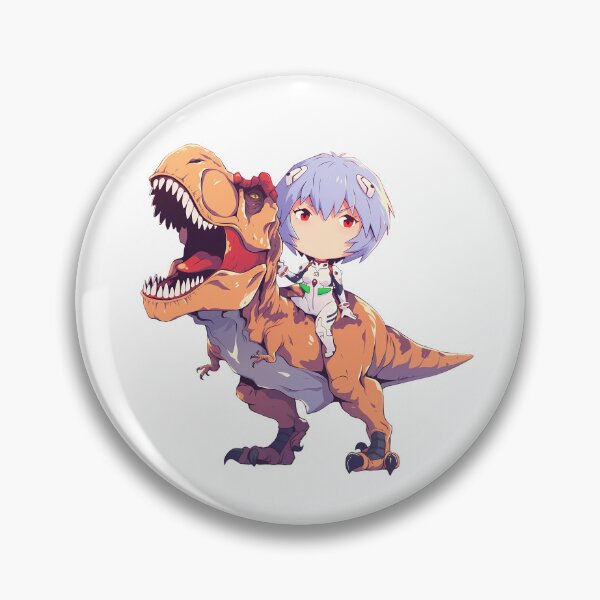 Item preview, Rei Ayanami Neon Genesis Evangelion Chibi Dinosaur Pilot Adventure designed and sold by Dashsopaner.
