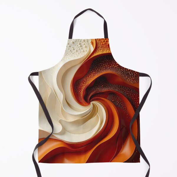 Item preview, Swirling Textures in Copper and White designed and sold by Vicky Brago-Mitchell®.