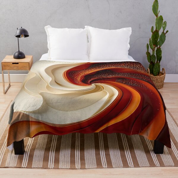 Item preview, Swirling Textures in Copper and White designed and sold by Vicky Brago-Mitchell®.