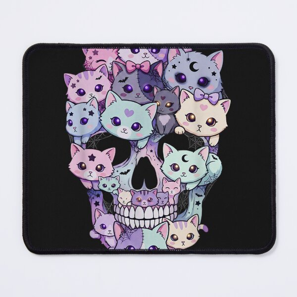 Item preview, Creepy Cute Cat Skull Halloween Aesthetic Kawaii Kitty designed and sold by kristianmkt.