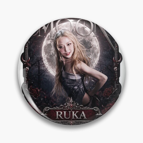 Item preview, Choom Ruka BABYMONSTER Gothic Red Moon Graphic Artwork designed and sold by Valereekmerch.