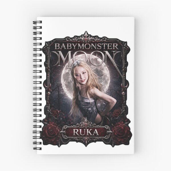 Item preview, Choom Ruka BABYMONSTER Gothic Red Moon Graphic Artwork designed and sold by Valereekmerch.