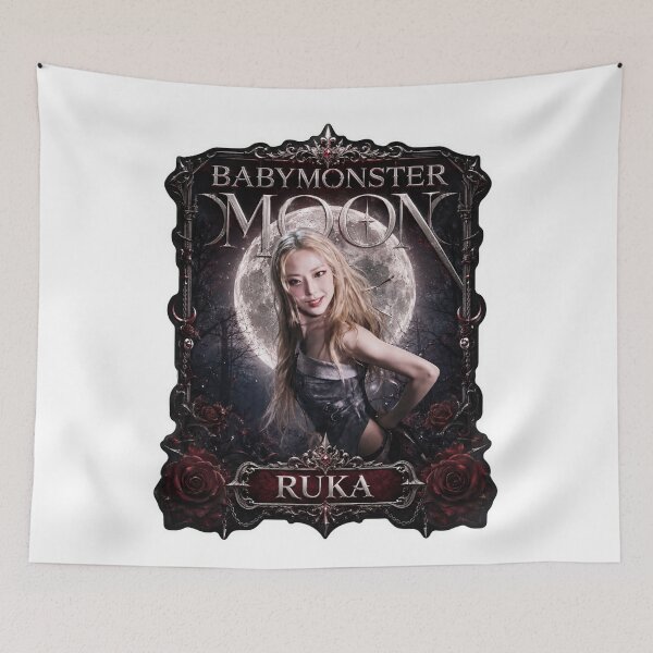 Item preview, Choom Ruka BABYMONSTER Gothic Red Moon Graphic Artwork designed and sold by Valereekmerch.