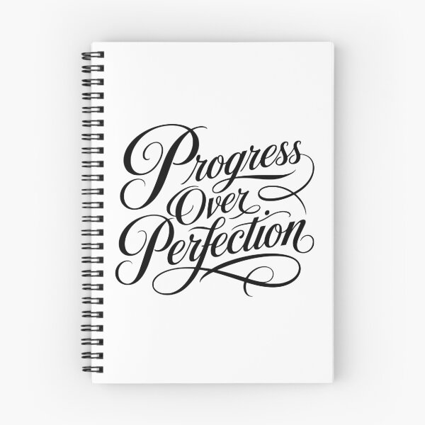 Item preview, Progress Over Perfection – Minimalist Entrepreneur Mindset Quote designed and sold by PalleteCreation.